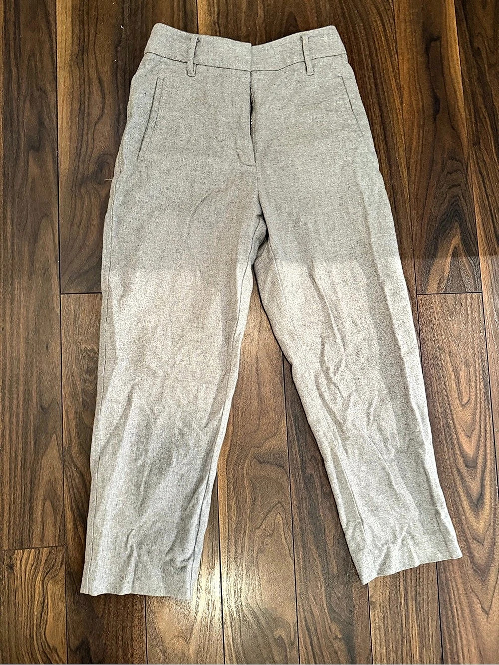 Wilfred wool Blend Straight Leg Trousers in Gray